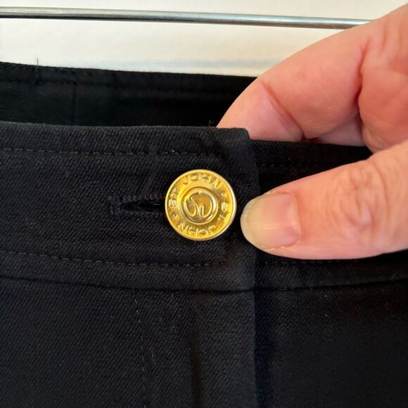 St. John Women’s black wide leg stretch jeans size 16 - EUC! - Picture 5 of 11